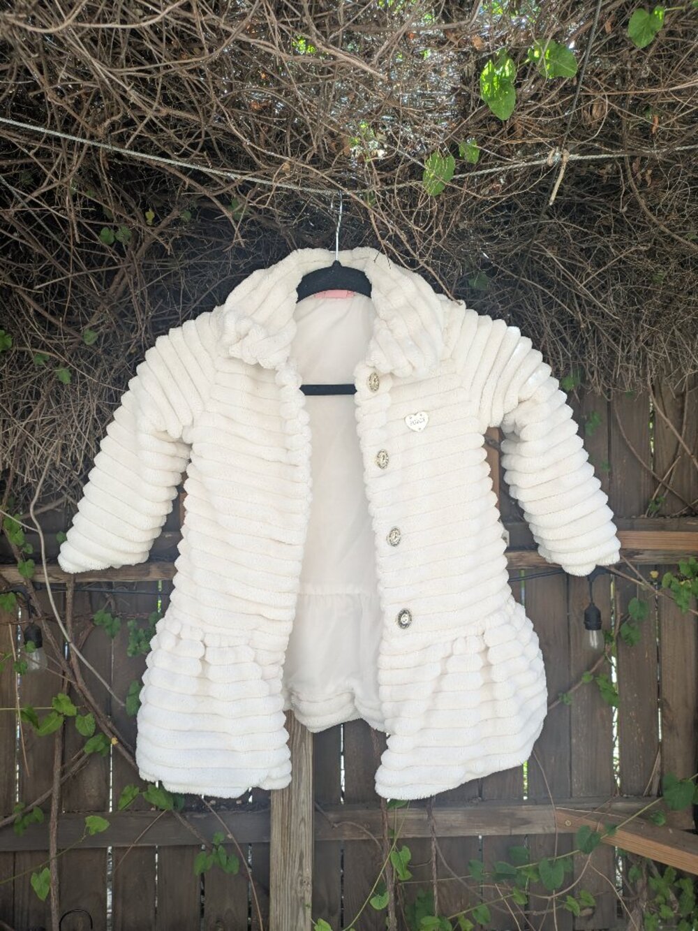 White Juicy Couture Girls Coat Size 4T